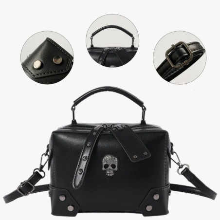 Détails du Sac à Main Tête de Mort 'Dark Requiem'