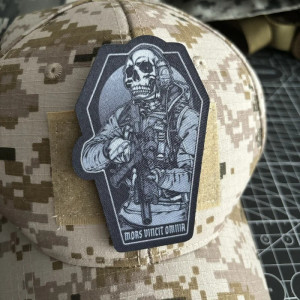 Détails du Patch Velcro Tête de Mort Opérateur Fantôme