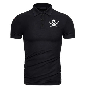 Polo à Manches Courtes Logo Tête de Mort