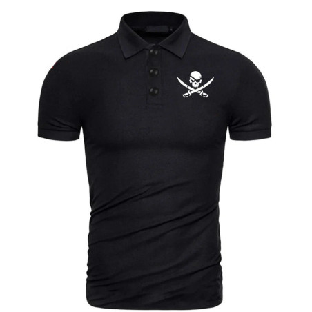 Polo à Manches Courtes Logo Tête de Mort