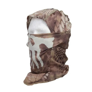 Cagoule Tactique Tête de Mort - Spectre Opérationnel - couleur camel ou camouflage du désert