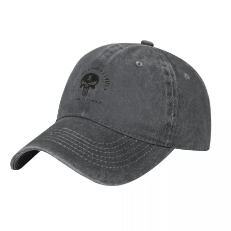 Casquette Tête de Mort Chris kyle 'Sniper Spirit'  couleur gris