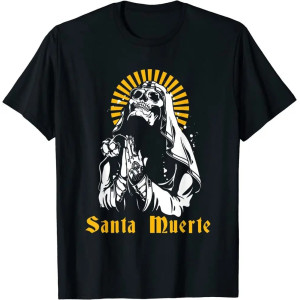 T-shirt Tête de Mort Santa Muerte - Ombre Sacrée