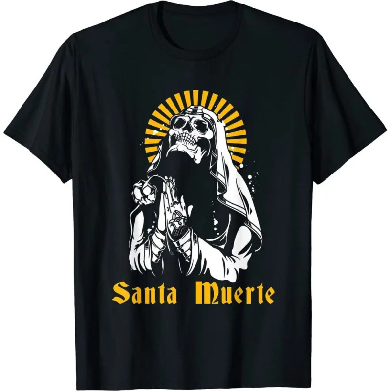 T-shirt Tête de Mort Santa Muerte - Ombre Sacrée