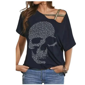 T-shirt Tête de Mort 'Éclats Rebelles'