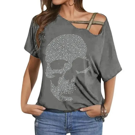 T-shirt Tête de Mort Éclats Rebelles