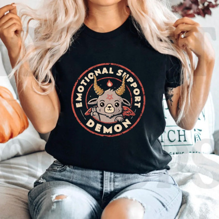 T-shirt Gothique 'Démon de Soutien Émotionnel'