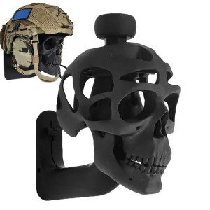 Magnifiqeu Support mural tête de mort 3D pour casque de moto