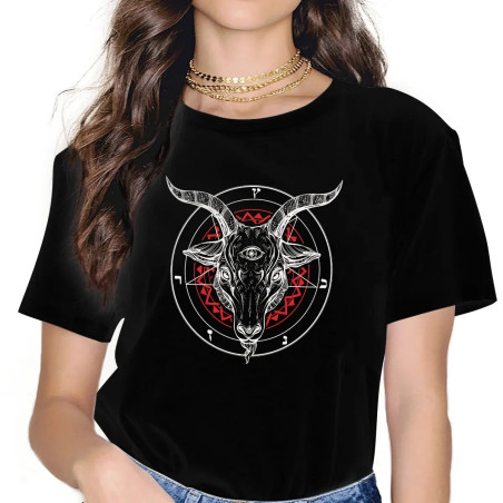 T-shirt Gothique 'Baphomet Sacré' - Mystique et Style
