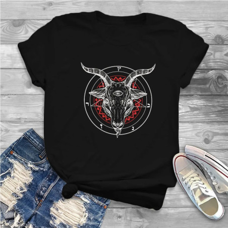 T-shirt Gothique 'Baphomet Sacré'