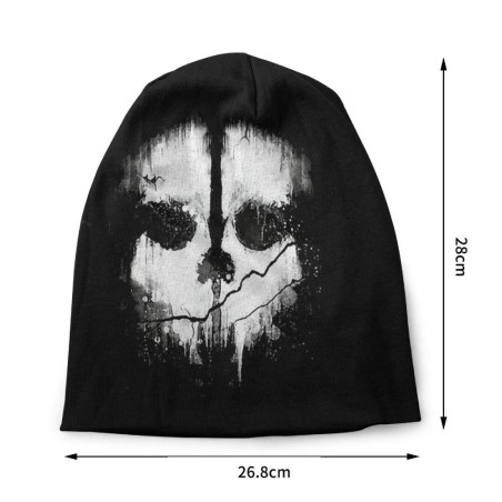 Dimensions du Bonnet Tête de Mort 'Éclaboussure Sombre'