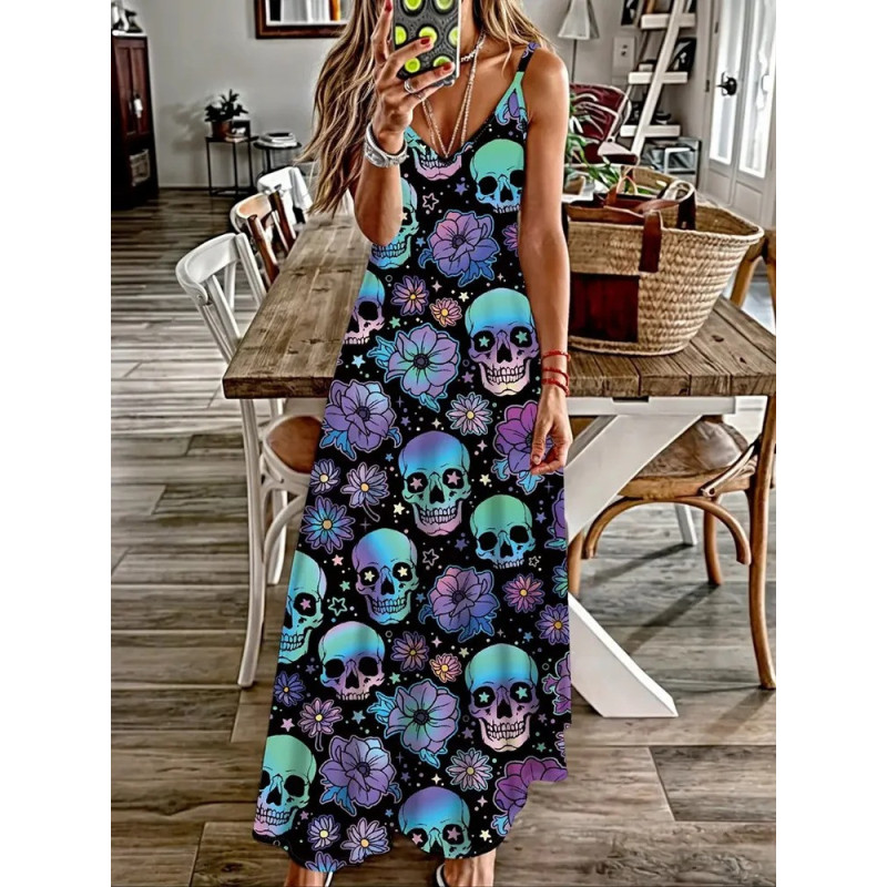 Robe Tête de Mort 'Jardin Squelettique'