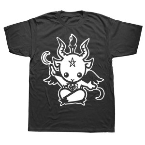 T-shirt Baphomet 'Esprit Malicieux' - couleur noir