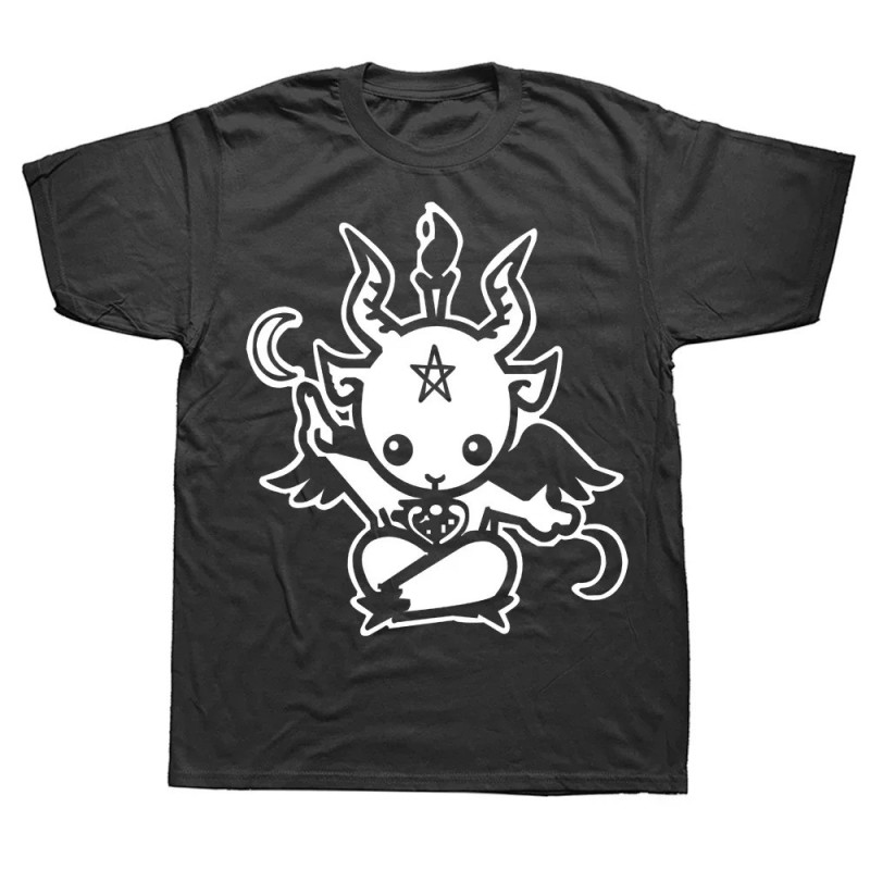 T-shirt Baphomet 'Esprit Malicieux' - couleur noir