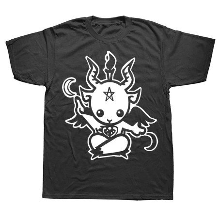 T-shirt Baphomet 'Esprit Malicieux' - couleur noir