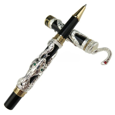 Stylo  Serpent Cobra 'Trilogie de Charmes' - modèle argent