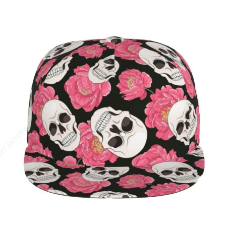 Détails de la Casquette Tête de Mort - Jardin des Ombres