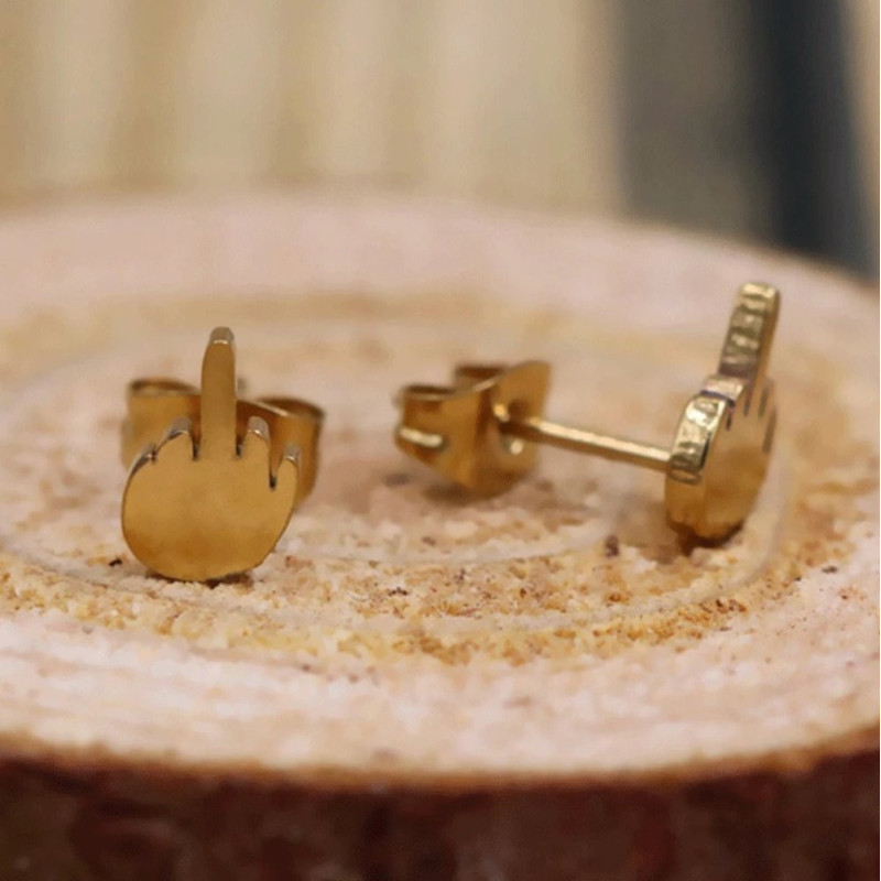 Boucles d'Oreilles Tête de Mort Punk Rock 'Esprit Rebelle'