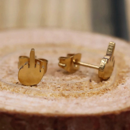 Boucles d'Oreilles Tête de Mort Punk Rock 'Esprit Rebelle'