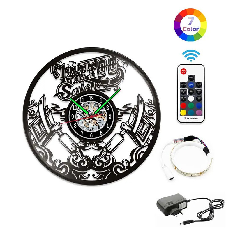 Horloge Murale LED 'Tattoo Legacy' - Art & Encre
