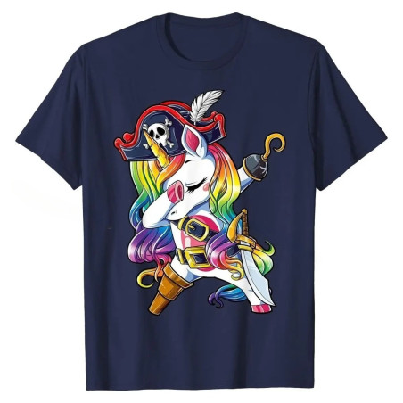 T-shirt Fantastique 'Licorne Pirate Spectrale'