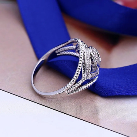 Vue de côté Bagues pour femmes Oeil d'Horus cristal Strass !