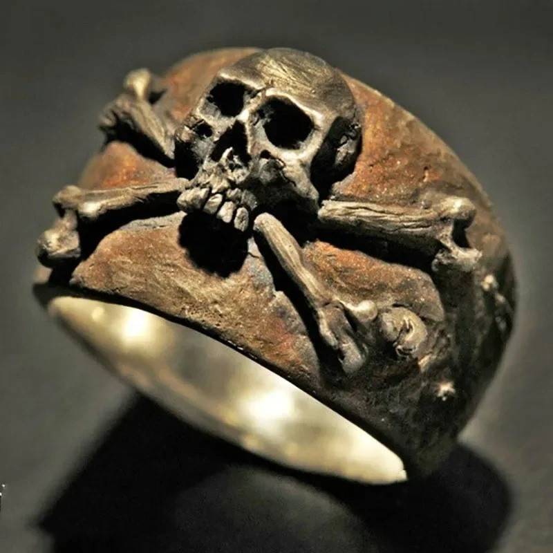 Bague Tête de Mort Pirate - Gardien des Abysses