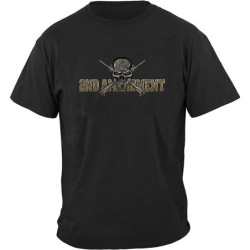 vue devant T-shirt noir 2nd Amendment