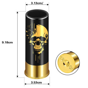 Dimensions des Verres à Shot Tête de Mort 'Résonance Sombre'