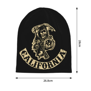 Dimensions du Bonnet Tête de Mort Sons Of Anarchy