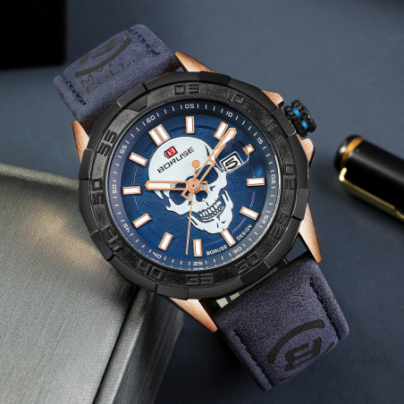 Montre Tête de Mort – Crâne Sombre Luminescent