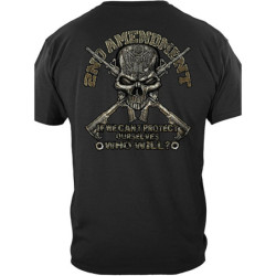 vue arrière T-shirt noir 2nd Amendment