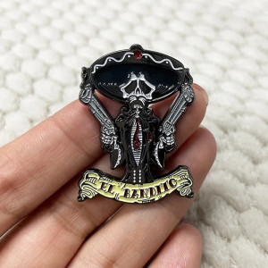 Broche Pins Tête de Mort "El Bandito"