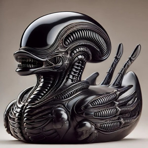 Figurine de Canard Alien – Canard Xéno-Invasion