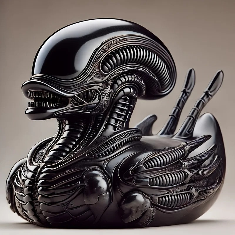 Figurine de Canard Alien – Canard Xéno-Invasion