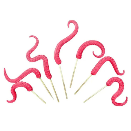 Décor Plante Tentacule – Tentacules d’Ambiance “Kraken Botanique” - couleur rouge