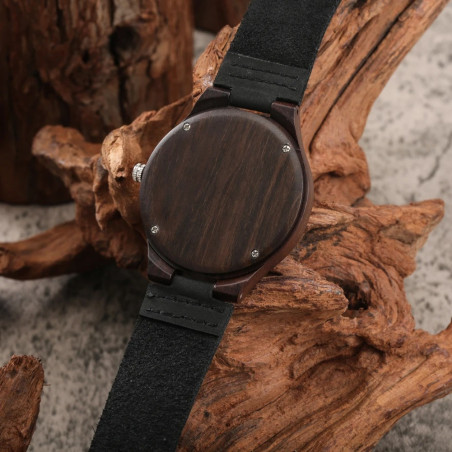 Vue arrière de la Montre Tête de Mort – Crâne Baroque Sombre