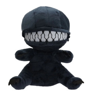 Vue face de la Peluche Tête de Mort – Alien Chibi Cauchemar Mignon