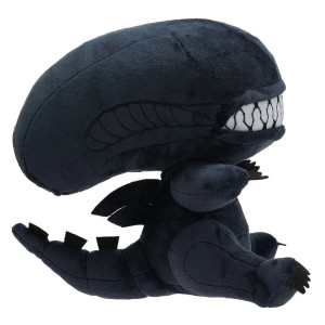 Vue côté de la Peluche Tête de Mort – Alien Chibi Cauchemar Mignon