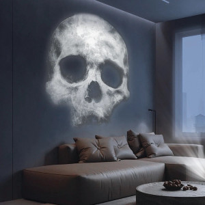 Lampe de Projection Tête de Mort – Crâne Fantomatique
