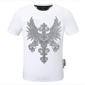 T-shirt Tête de Mort Rock Ailes du Jugement pour femme - modèle blanc
