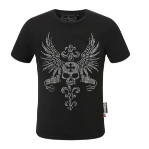 T-shirt Tête de Mort Rock Ailes du Jugement pour femme - modèle noir
