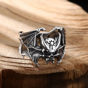Vue détaillée Bague Tête de Mort "Seigneur du Néant"
