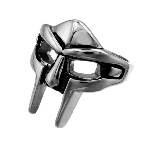 Vue générale Bague Tête de Mort – Masque du Gladiateur Maudit