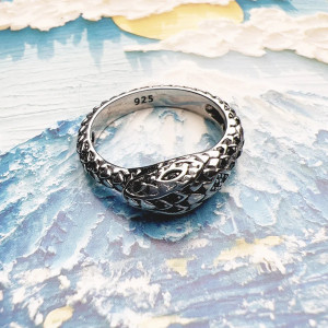 Bague Rock – Serpent de l’Ombre
