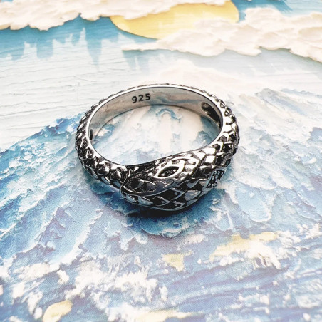 Bague Rock – Serpent de l’Ombre