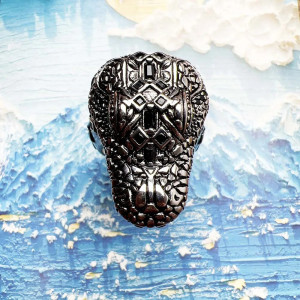 Bague Rock - Crocodile Préhistorique