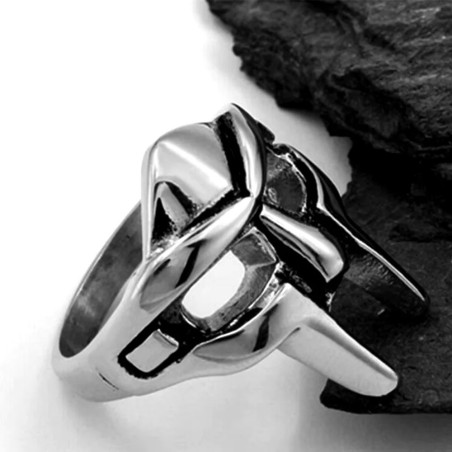 Magnifique Bague Tête de Mort – Masque du Gladiateur Maudit