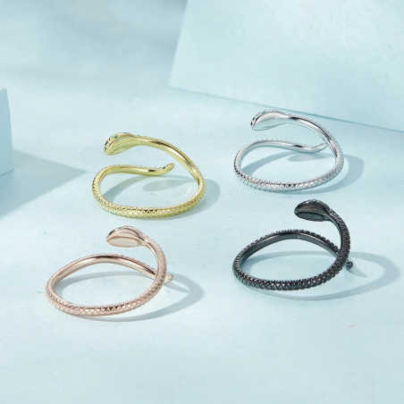 Bague Rock – Étreinte du Cobra