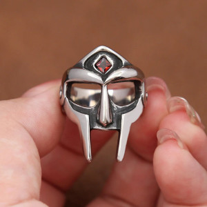 Vue générale Bague Tête de Mort – Masque du Gladiateur Sanguin